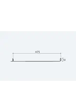 Felsplaat 32/475, Metallic RAL 9006 Blank Aluminium