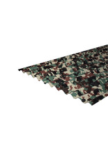 Rechte Golfplaat 76/18, Camouflage print