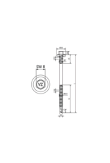 Paneelschroef  Verzinkt 6,5x145 mm, RAL 7016 100 Stuks