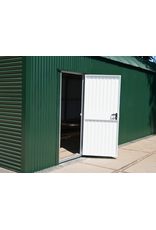 Stalen loopdeur inclusief frame en beslag, RAL9006 Blank Aluminium