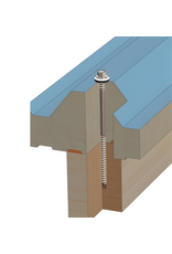 Paneelschroef Verzinkt 6,5x125 mm, RAL 9002 100 Stuks