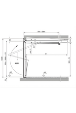 Garagekanteldeur 2500 x 2375 mm, RAL 9016 Verkeerswit