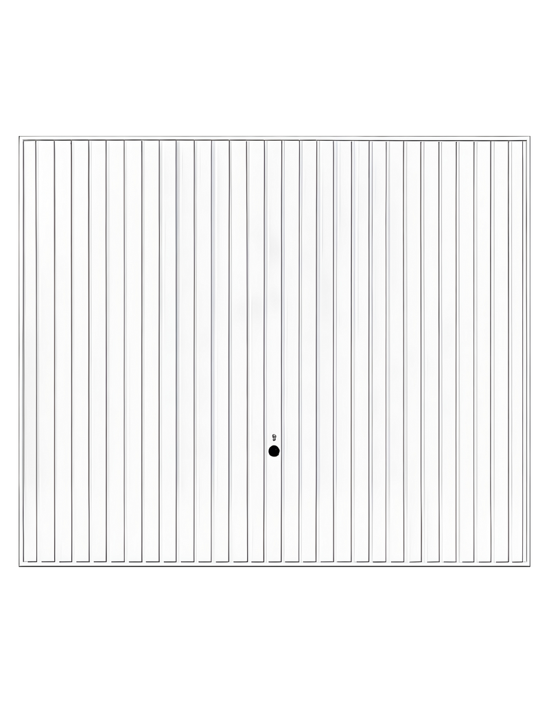 Garagekanteldeur 2500 x 2375 mm, RAL 9016 Verkeerswit