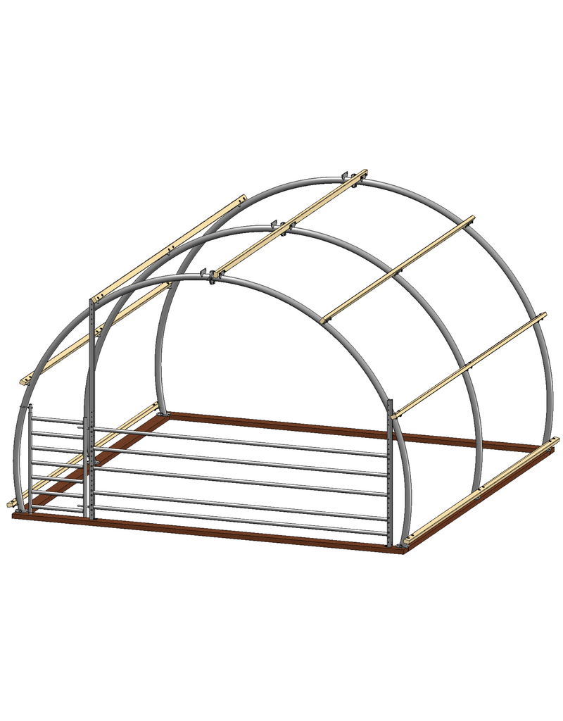 Dierenverblijf - Meerprijs stalen hekwerk