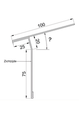 Startprofiel Felsplaat, Op kleur, 3000mm