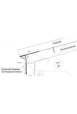 Startprofiel Felsplaat standaard 120x30x100x10 mm