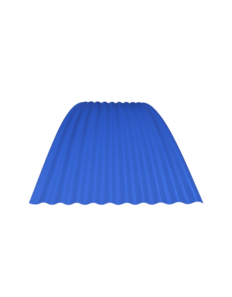 Gebogen Golfplaat 76/18, RAL 5010 Gentiaanblauw