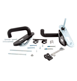 Drukgarnituur voor loopdeur, handvat + sluitplaat