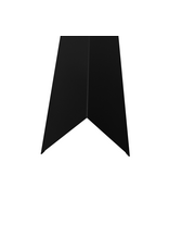 Hoekstuk, 100x100 mm RAL 9005 Gitzwart