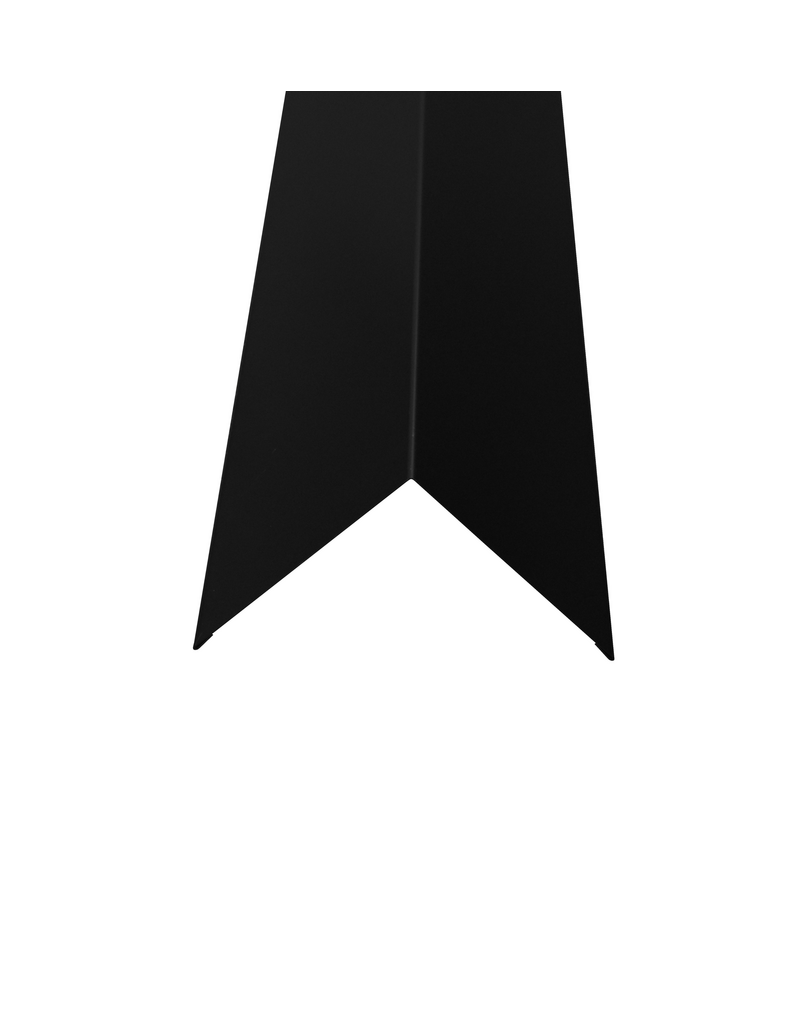 Hoekstuk, 100x100 mm RAL 9005 Gitzwart