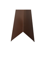Hoekstuk, 100x100 mm RAL 8014 Sepiabruin