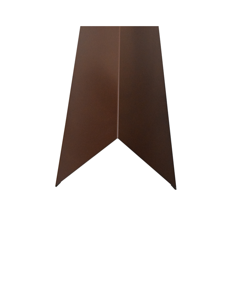 Hoekstuk, 100x100 mm RAL 8014 Sepiabruin