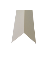 Hoekstuk, 100x100 mm RAL 1015 Licht Ivoor