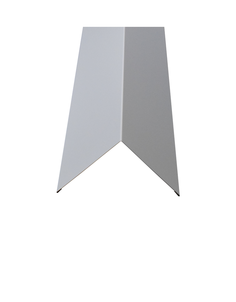 Hoekstuk, 100x100 mm RAL 7035 Lichtgrijs