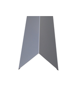 Hoekstuk, 100x100 mm RAL 9006 Blank Aluminium