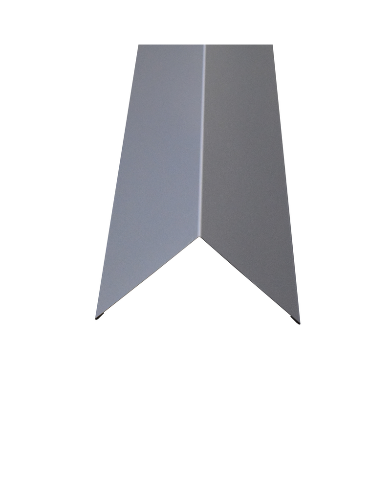 Hoekstuk, 100x100 mm RAL 9006 Blank Aluminium