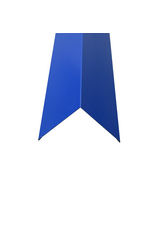 Hoekstuk, 100x100 mm RAL 5010 Gentiaanblauw