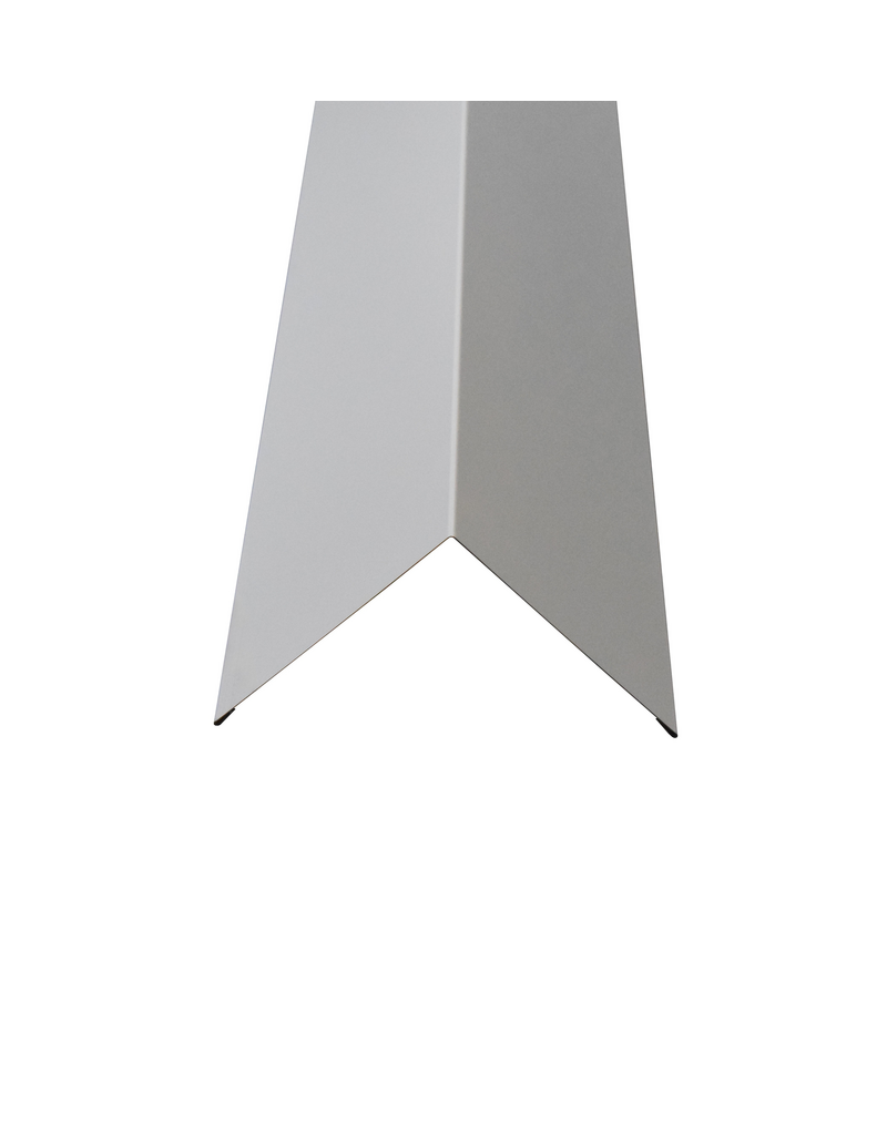 Hoekstuk, 100x100 mm RAL 9002 Grijswit