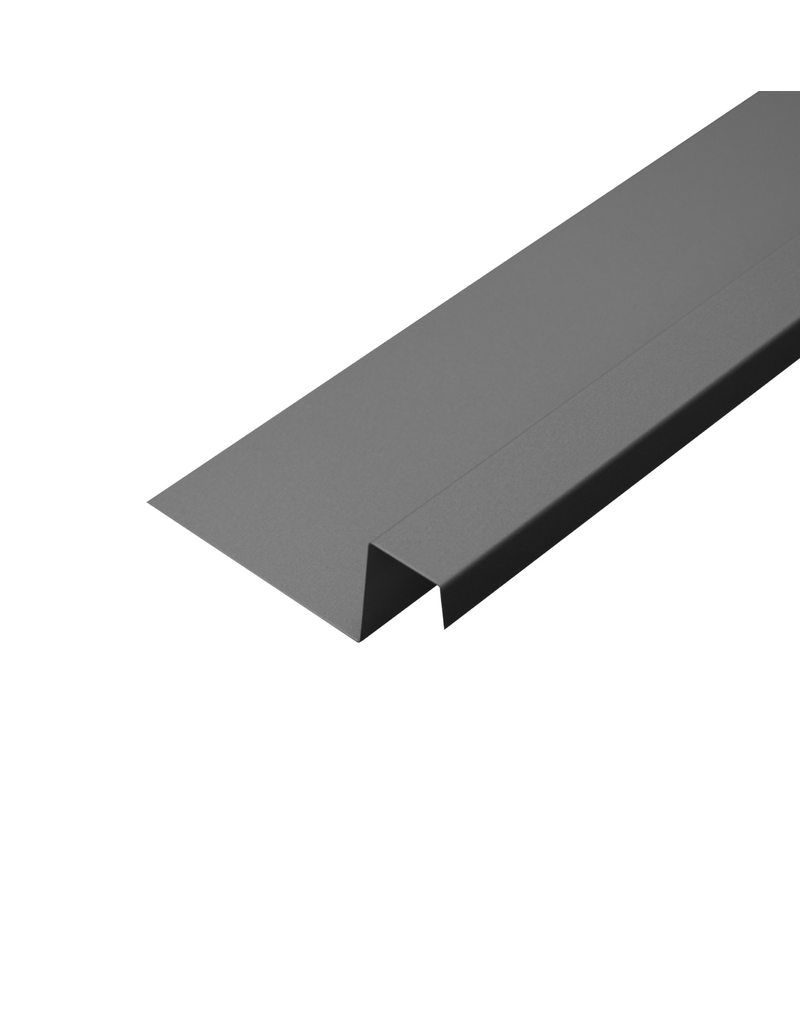 Lekdorpel, 80/40/25/15 mm, RAL 9007 Grijs Aluminium