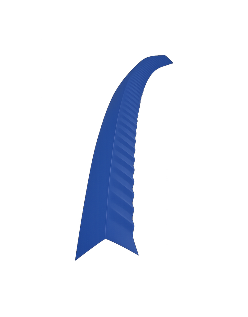 Hoekstuk gebogen, 100x100 mm RAL 5010 Gentiaanblauw