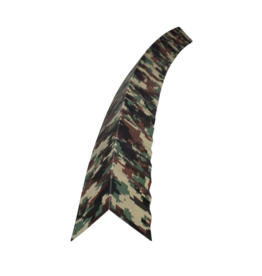 Hoekstuk gebogen, 100x100 mm Camouflage print