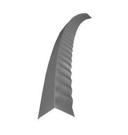 Hoekstuk gebogen, 100x100 mm RAL 9007 Grijs Aluminium