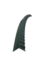 Hoekstuk gebogen, 100x100 mm RAL 6009 Dennengroen