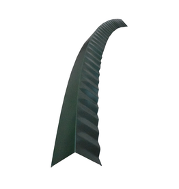 Hoekstuk gebogen, 100x100 mm RAL 6009 Dennengroen