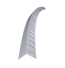 Hoekstuk gebogen, 100x100 mm RAL 9006 Blank Aluminium