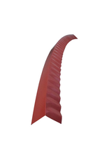 Hoekstuk gebogen, 100x100 mm RAL 3009 Oxiderood