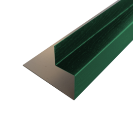 Zijkantprofiel Groen met houtnerf, 3000 mm