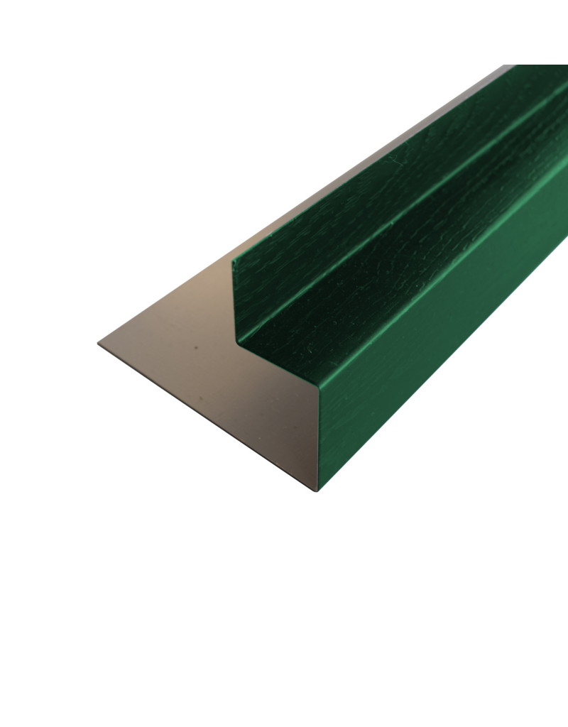 Zijkantprofiel Groen met houtnerf, 3000 mm