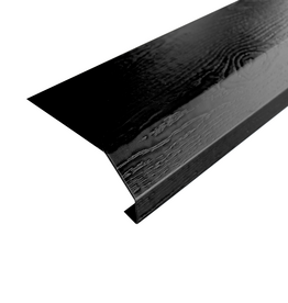 Onderdorpel Glimmend Zwart met Houtnerf, 3000 mm