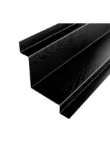 Binnenhoekprofiel Glimmend Zwart met houtnerf, 3000 mm  - Copy