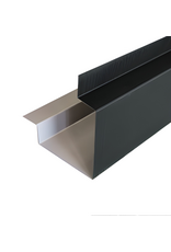 Hoekprofiel Mat Zwart met houtnerf, 3000 mm