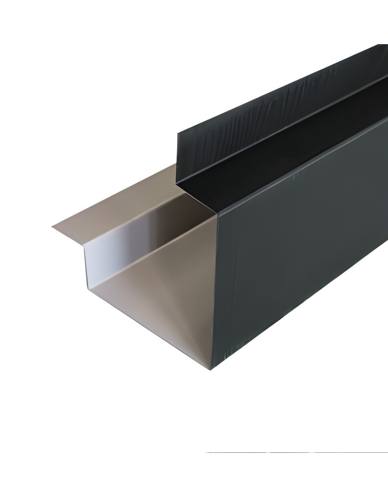 Hoekprofiel Mat Zwart met houtnerf, 3000 mm