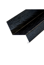 Lekdorpel Mat Zwart met Houtnerf, 3000 mm