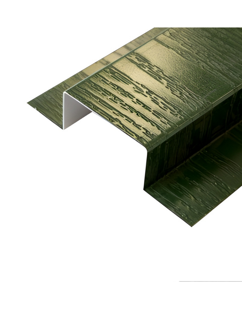 Koppelprofiel Groen met houtnerf, 3000 mm