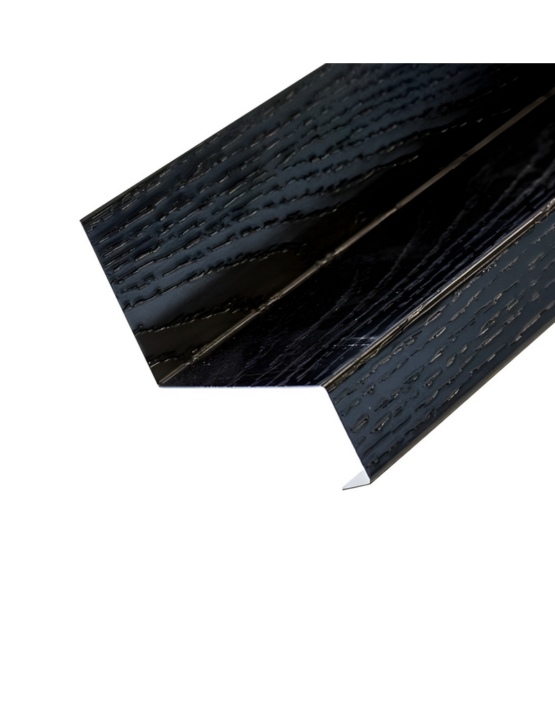 Lekdorpel Glimmend zwart met Houtnerf, 3000 mm