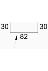 U-Profiel 80mm RAL9002, 2050mm