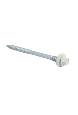 Paneelschroef Verzinkt 6,5x100 mm, RAL 9002 100 Stuks