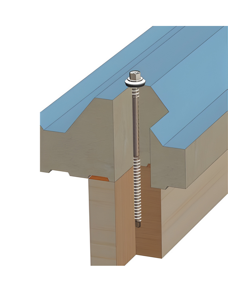 Paneelschroef Verzinkt 6,5x75 mm + Kalot, 100 Stuks
