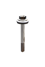 Zelfborende golfplaatschroef 5,5x32 mm RAL9006 Blank Aluminium, 250 Stuks, Op staal