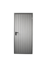 Stalen loopdeur inclusief frame en beslag, RAL9006 Blank Aluminium