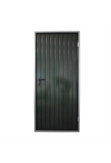 Stalen loopdeur inclusief frame en beslag, RAL6009 Dennengroen