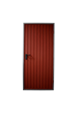 Stalen loopdeur inclusief frame en beslag, RAL3009 Oxiderood