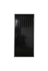 Stalen loopdeur inclusief frame en beslag, RAL9005 Gitzwart