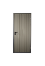 Stalen loopdeur inclusief frame en beslag, RAL9007 Grijs Aluminium