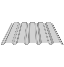 Damwandplaten Wand 35/1035, Blank Aluminium