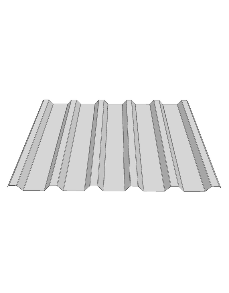 Damwandplaten Dak 35/1035, Blank Aluminium
